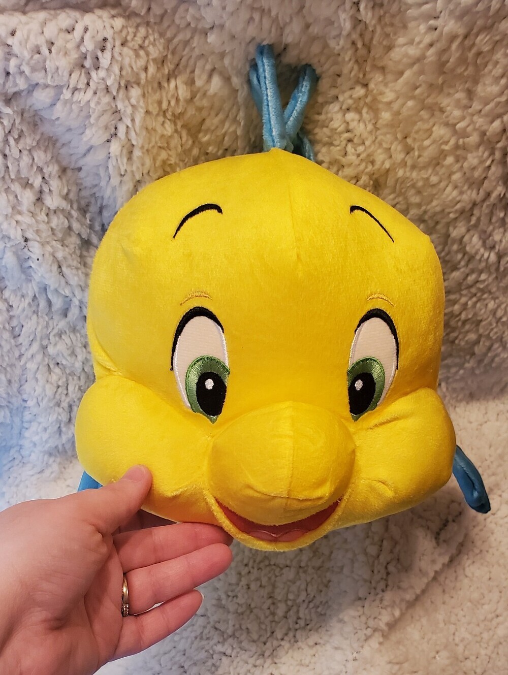 Disney Princess The Little Mermaid Super Soft Plush Cuddle Pillow Buddy Flounder